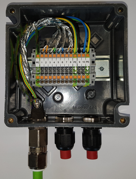 ExTB-3 Junction Box open