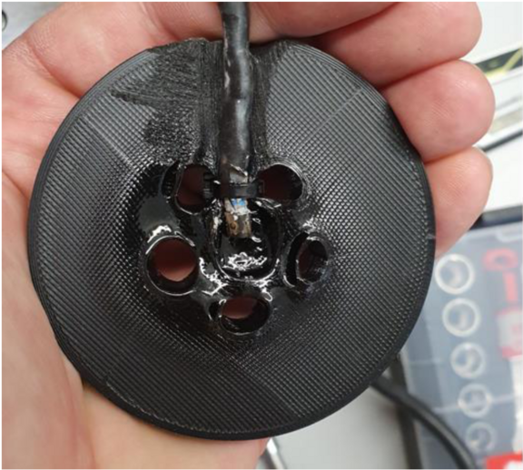 Verbrannter schwarzer Absorber Verbrannter schwarzer Absorber