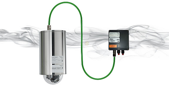 ExCam IPQ6075: connected to junction box ExTB3