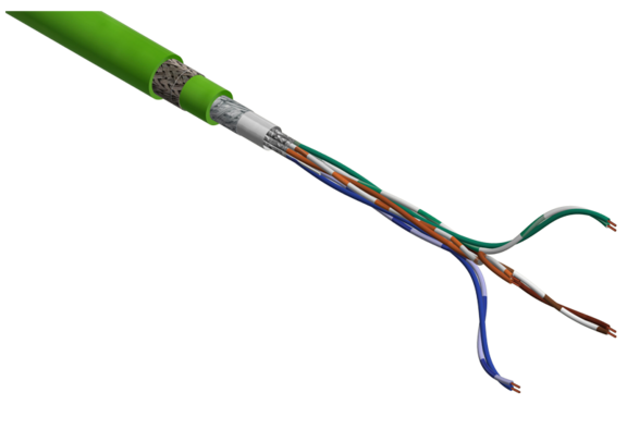 Armoured network cable ASKD02-T: isometrical view