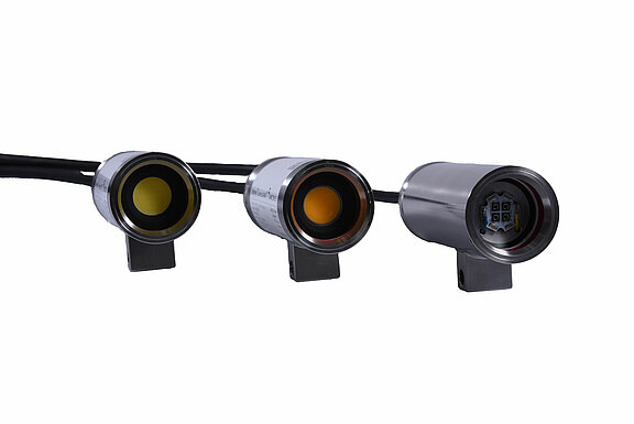 Robust luminaire liteServer Rough.micro: white light and infrared LED
