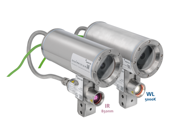 Ex-camera and ex-luminaire ExCam IPM1137-LE in white light and infrared variant