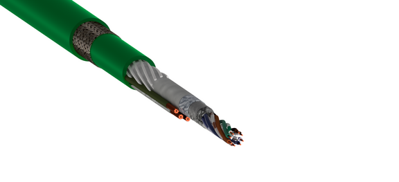 Armoured network cable ASKDP03-T: iso view